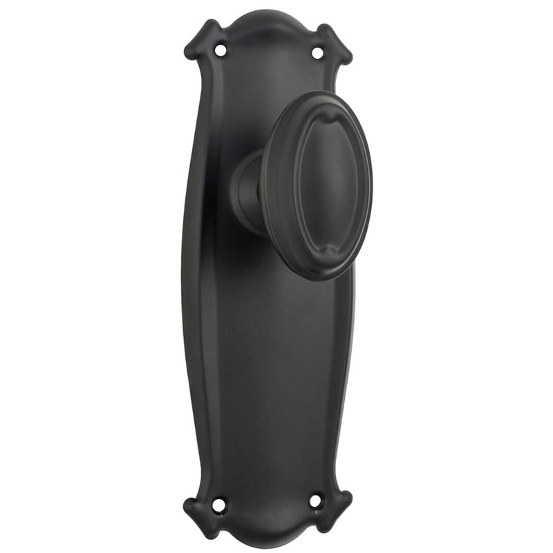 Door Knob Bungalow Latch Pair Matt Black