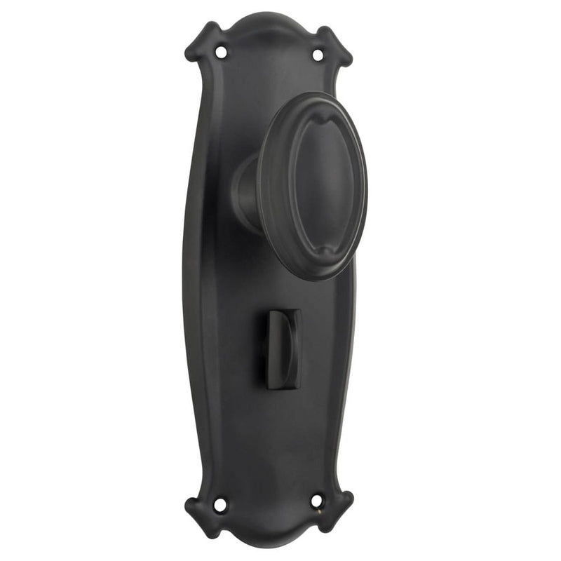 Door Knob Bungalow Privacy Pair Matt Black