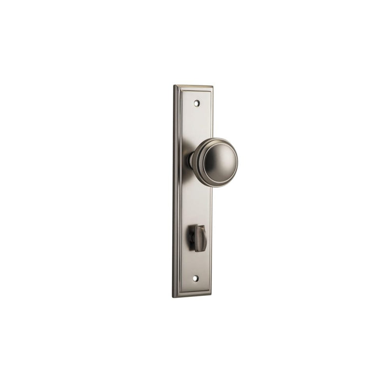 Door Knob Paddington Stepped Privacy Satin Nickel