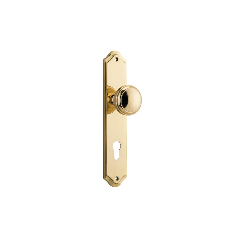 Door Knob Paddington Shouldered Euro Polished Brass