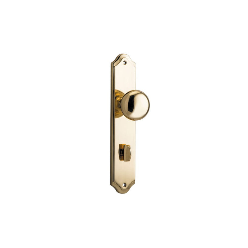 Door Knob Cambridge Shouldered Privacy Polished Brass