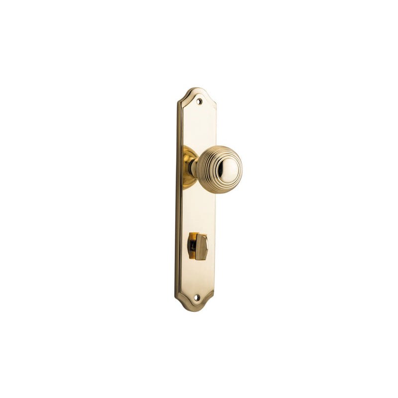 Door Knob Guildford Shouldered Privacy Polished Brass
