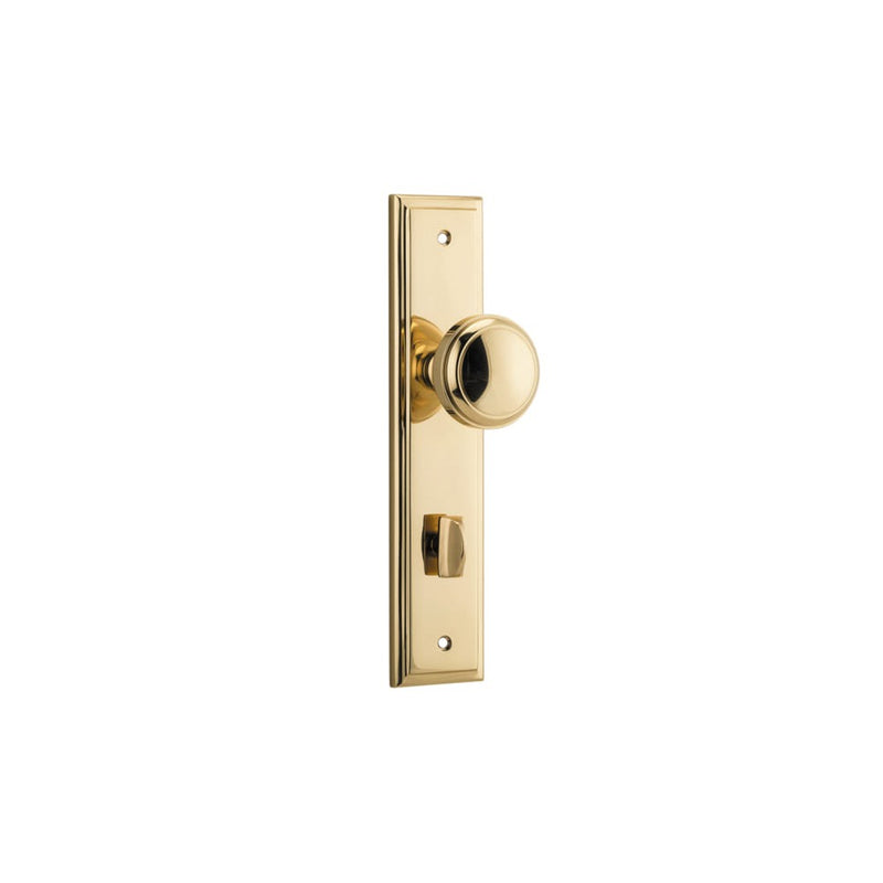 Door Knob Paddington Stepped Privacy Polished Brass
