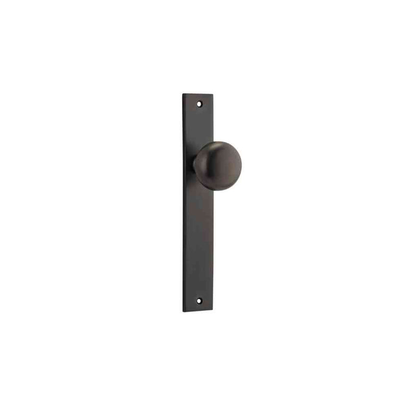 Door Knob Cambridge Rectangular Latch Signature Brass