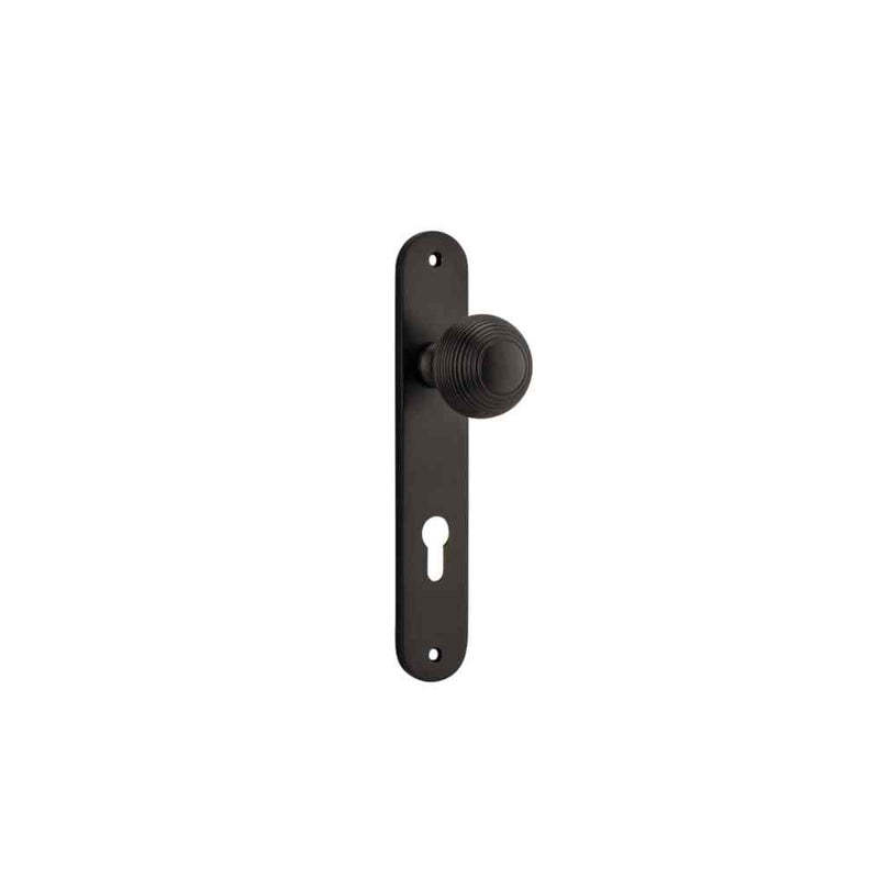 Door Knob Guildford Oval Euro Signature Brass