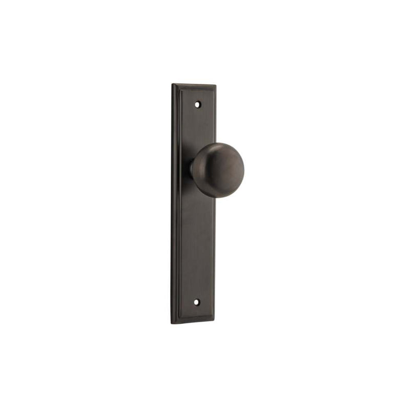 Door Knob Cambridge Stepped Latch Signature Brass