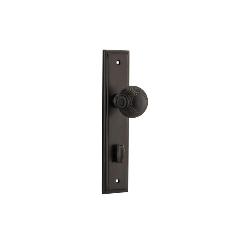Door Knob Guildford Stepped Privacy Signature Brass