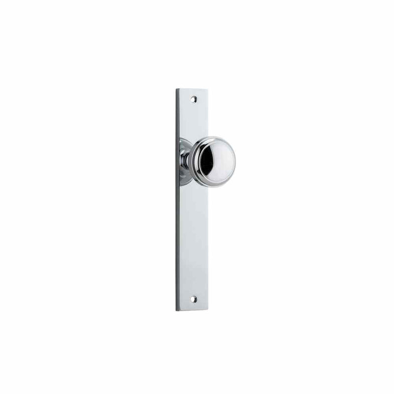 Door Knob Paddington Rectangular Latch Polished Chrome