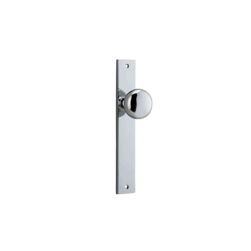 Door Knob Cambridge Rectangular Latch Polished Chrome