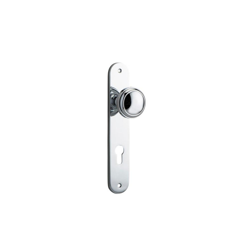 Door Knob Paddington Oval Euro Polished Chrome