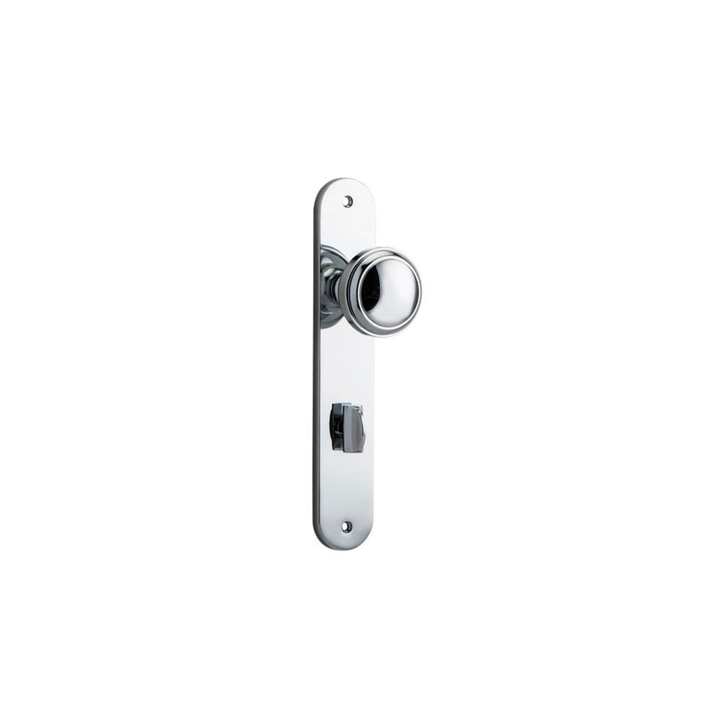 Door Knob Paddington Oval Privacy Polished Chrome