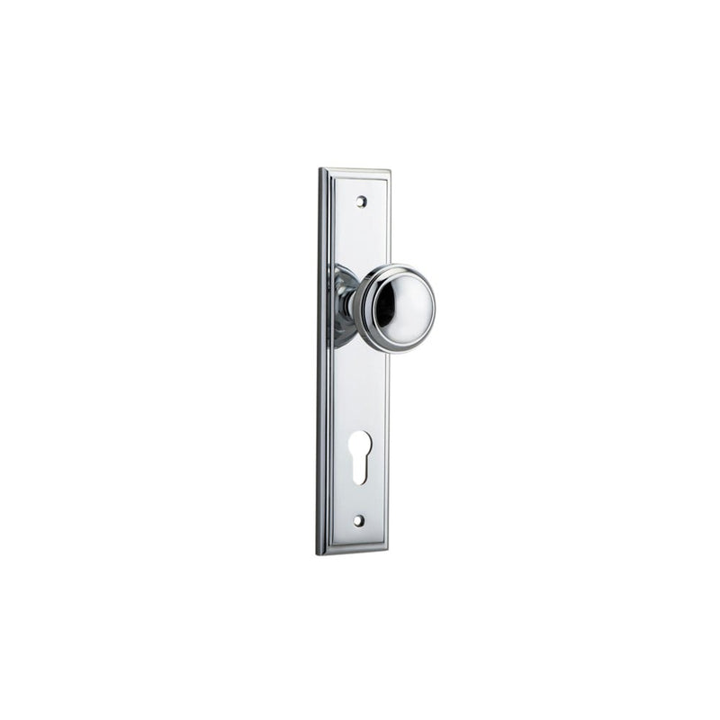Door Knob Paddington Stepped Euro Polished Chrome