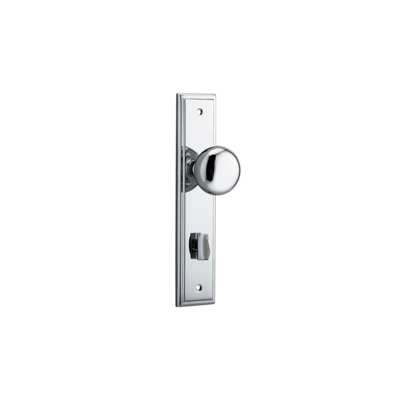 Door Knob Cambridge Stepped Privacy Polished Chrome