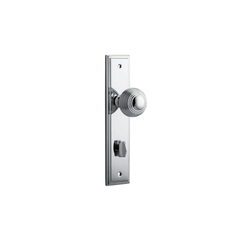 Door Knob Guildford Stepped Privacy Polished Chrome