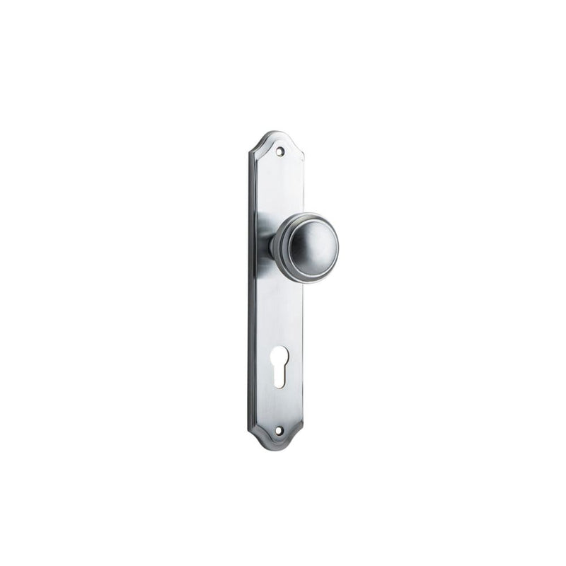 Door Knob Paddington Shouldered Euro Brushed Chrome