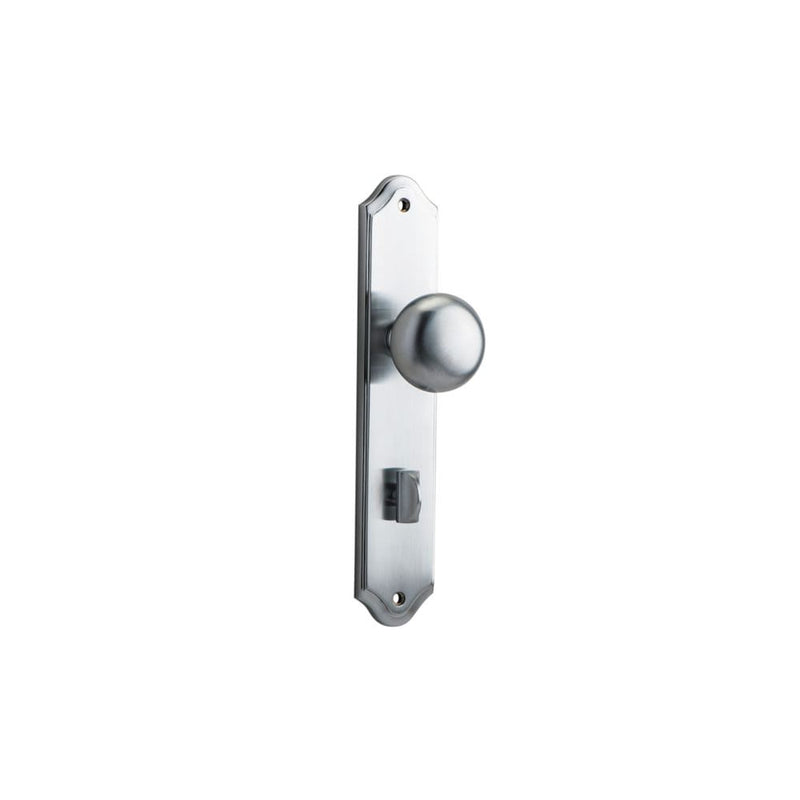 Door Knob Cambridge Shouldered Privacy Brushed Chrome