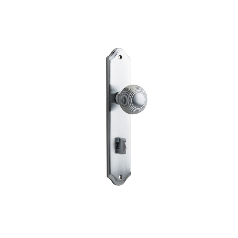 Door Knob Guildford Shouldered Privacy Brushed Chrome