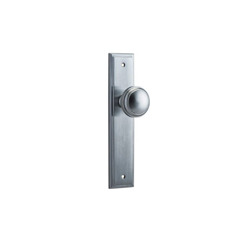 Door Knob Paddington Stepped Latch Brushed Chrome
