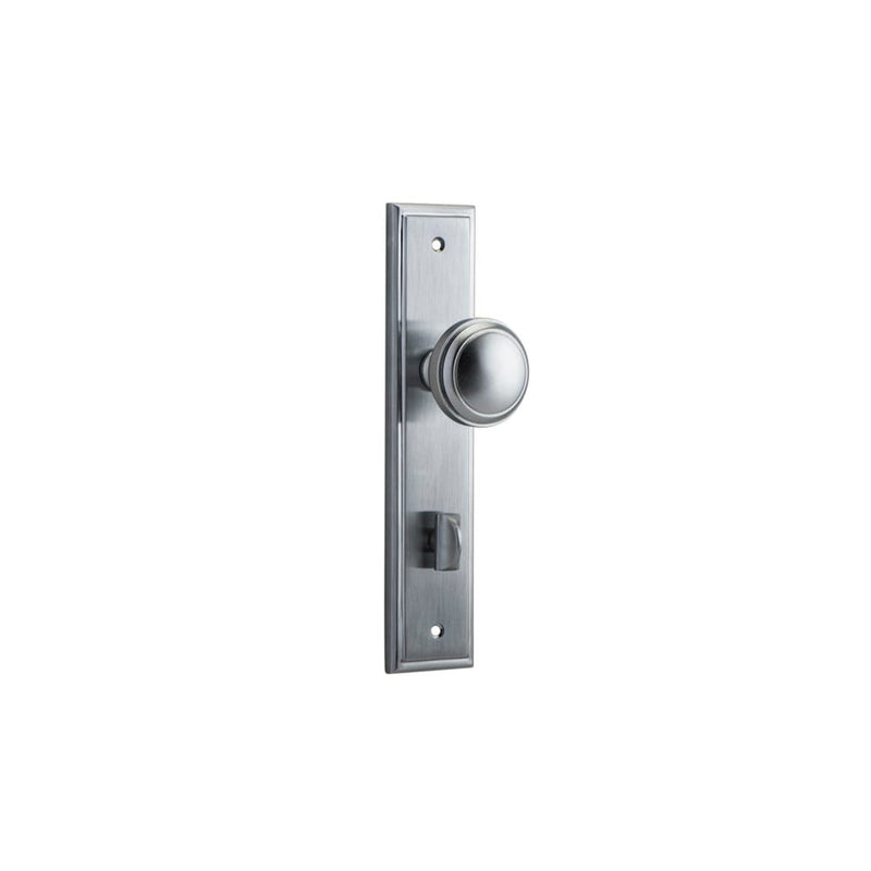 Door Knob Paddington Stepped Privacy Brushed Chrome