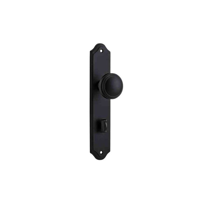 Door Knob Paddington Shouldered Privacy Matt Black