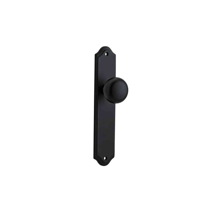 Door Knob Cambridge Shouldered Latch Matt Black