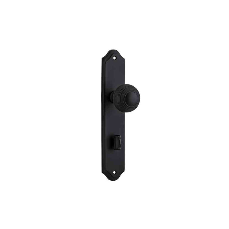 Door Knob Guildford Shouldered Privacy Matt Black