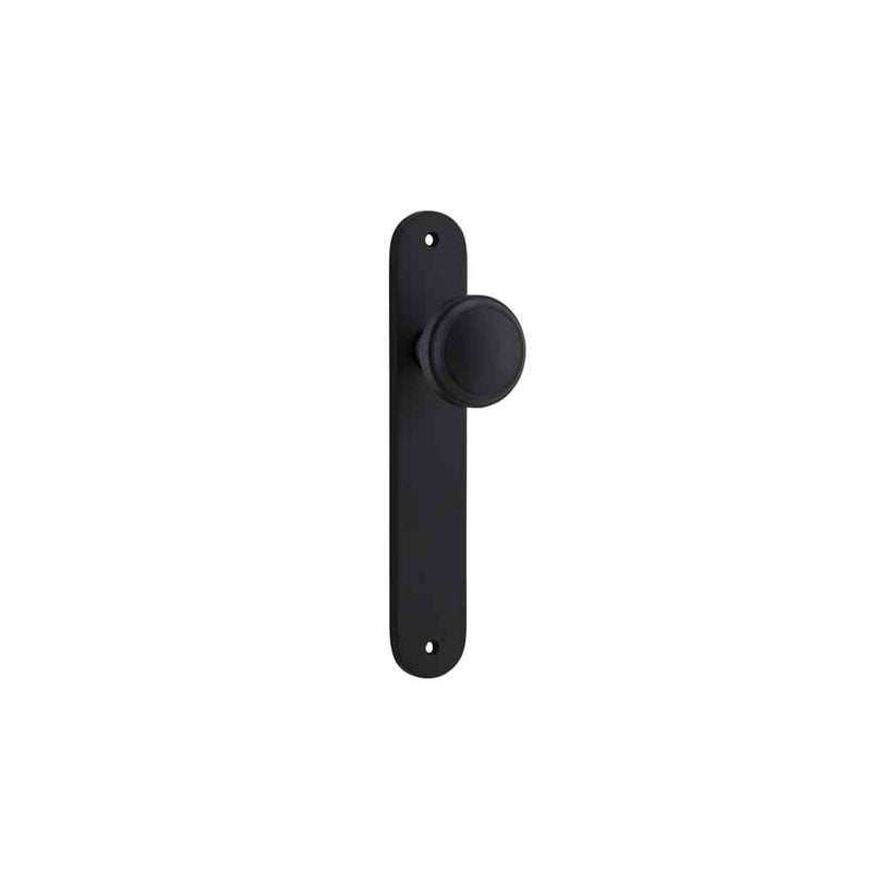 Door Knob Paddington Oval Latch Matt Black