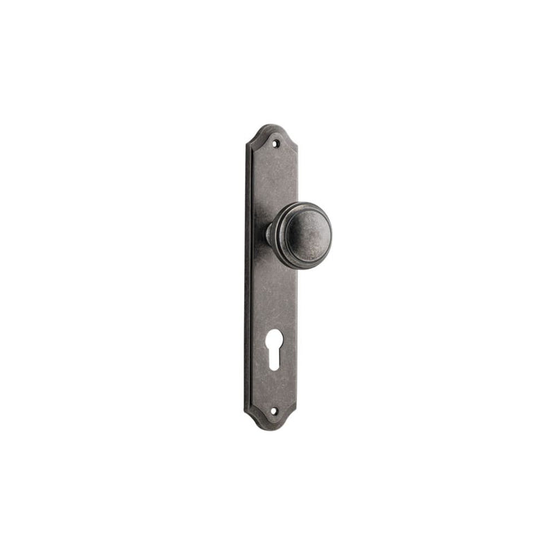 Door Knob Paddington Shouldered Euro Distressed Nickel