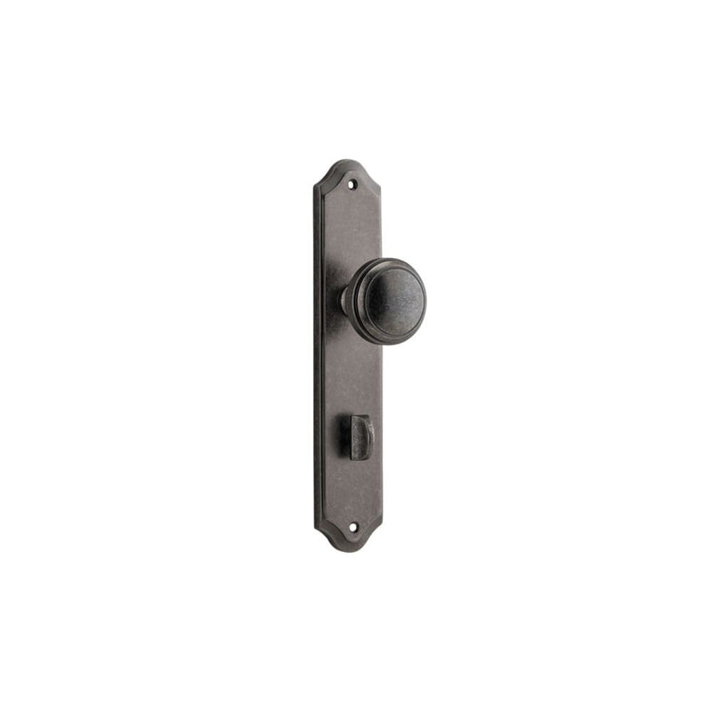 Door Knob Paddington Shouldered Privacy Distressed Nickel