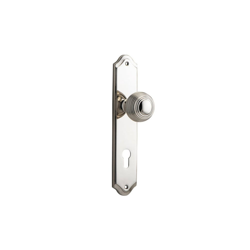 Door Knob Guildford Shouldered Euro Polished Nickel