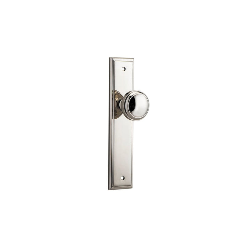 Door Knob Paddington Stepped Latch Polished Nickel