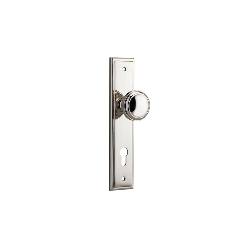 Door Knob Paddington Stepped Euro Polished Nickel