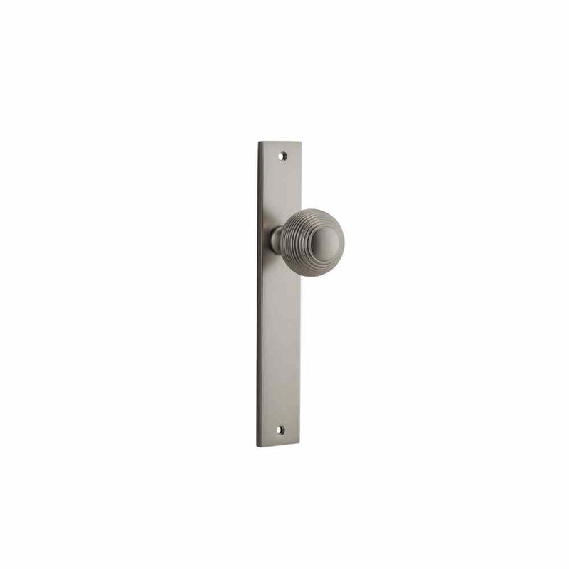 Door Knob Guildford Rectangular Latch Satin Nickel