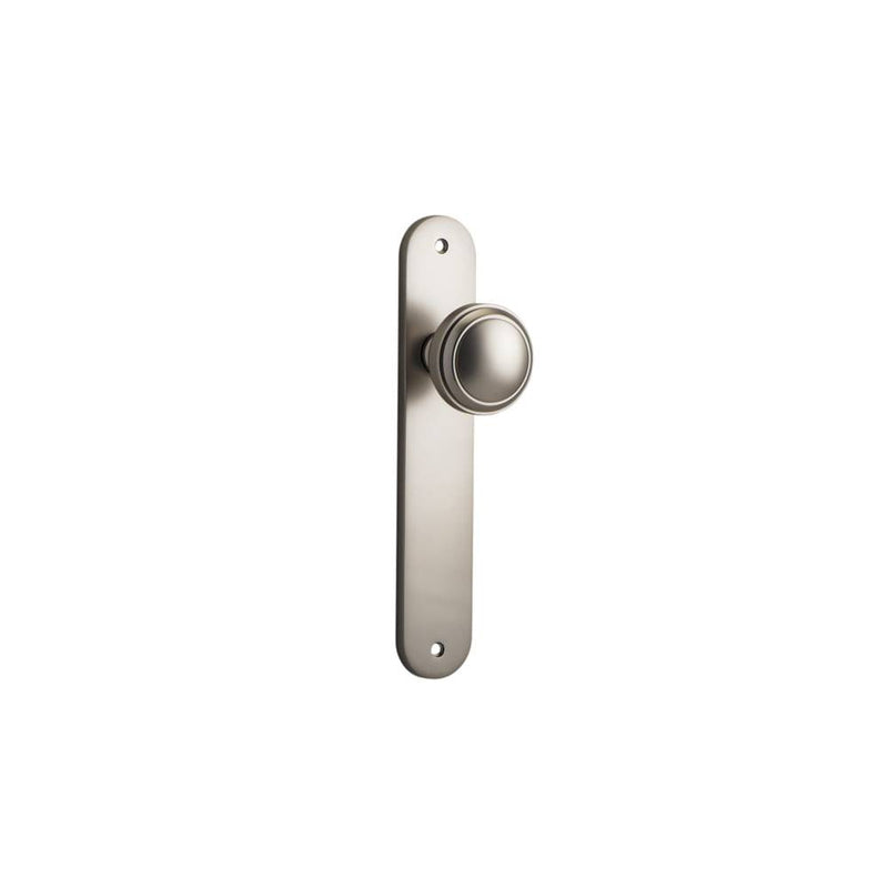 Door Knob Paddington Oval Latch Satin Nickel
