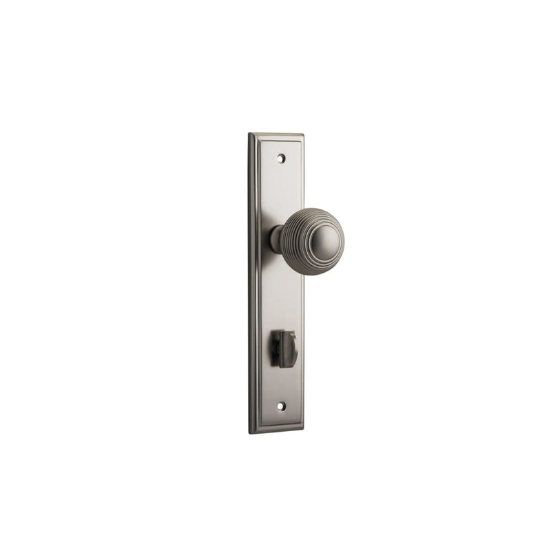 Door Knob Guildford Stepped Privacy Satin Nickel