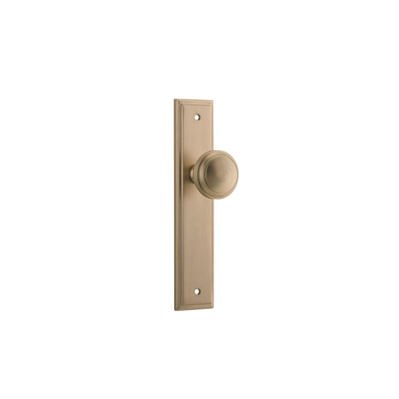 Door Knob Paddington Stepped Latch Brushed Brass