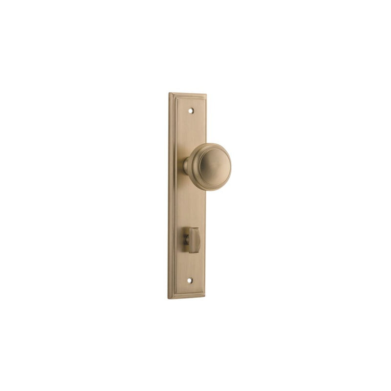 Door Knob Paddington Stepped Privacy Brushed Brass