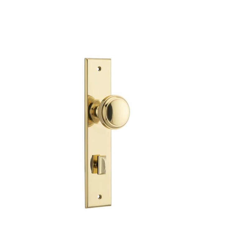 Door Knob Paddington Chamfered Privacy Polished Brass