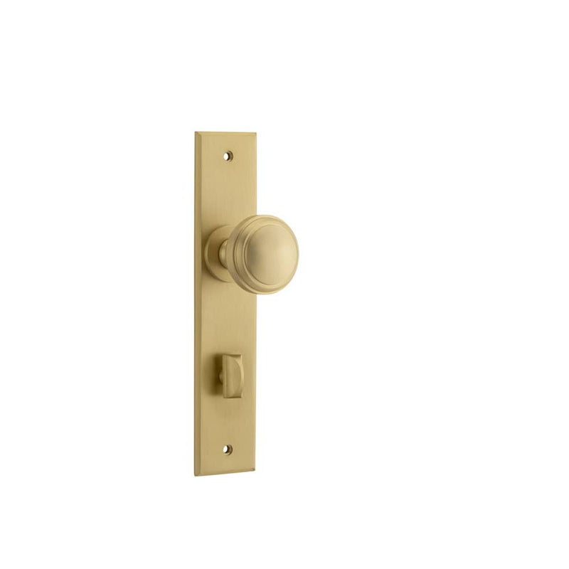 Door Knob Paddington Chamfered Privacy Brushed Brass