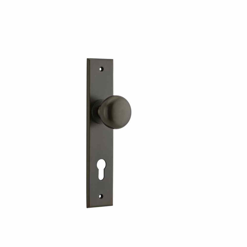 Door Knob Cambridge Chamfered Euro Signature Brass