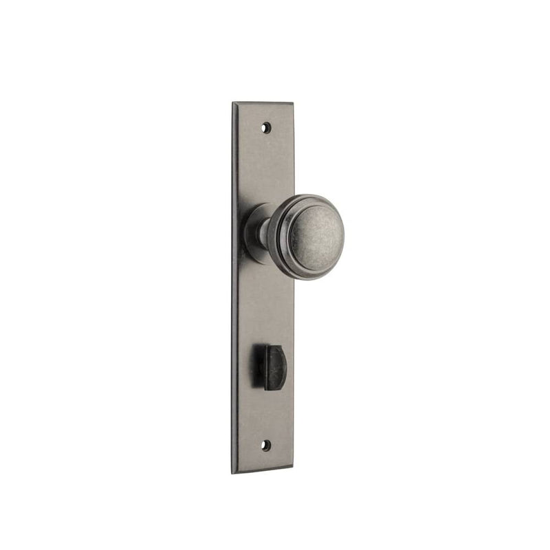 Door Knob Paddington Chamfered Privacy Distressed Nickel