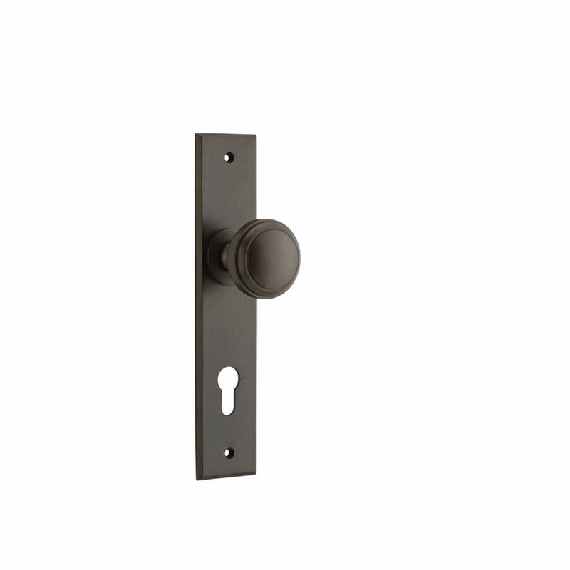 Door Knob Paddington Chamfered Euro Signatute Brass