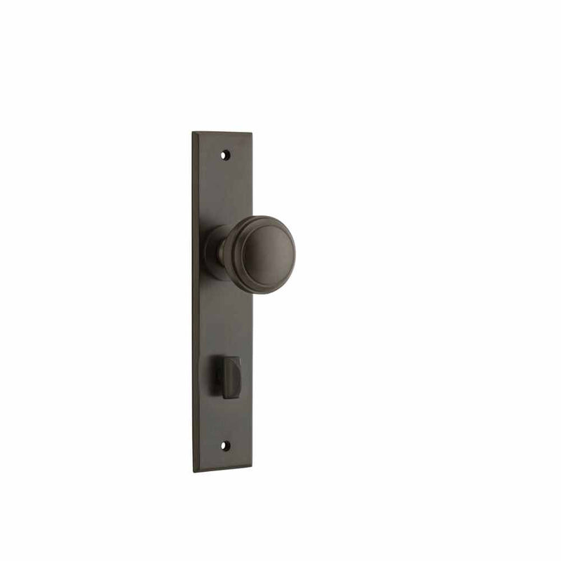 Door Knob Paddington Chamfered Privacy Signatute Brass