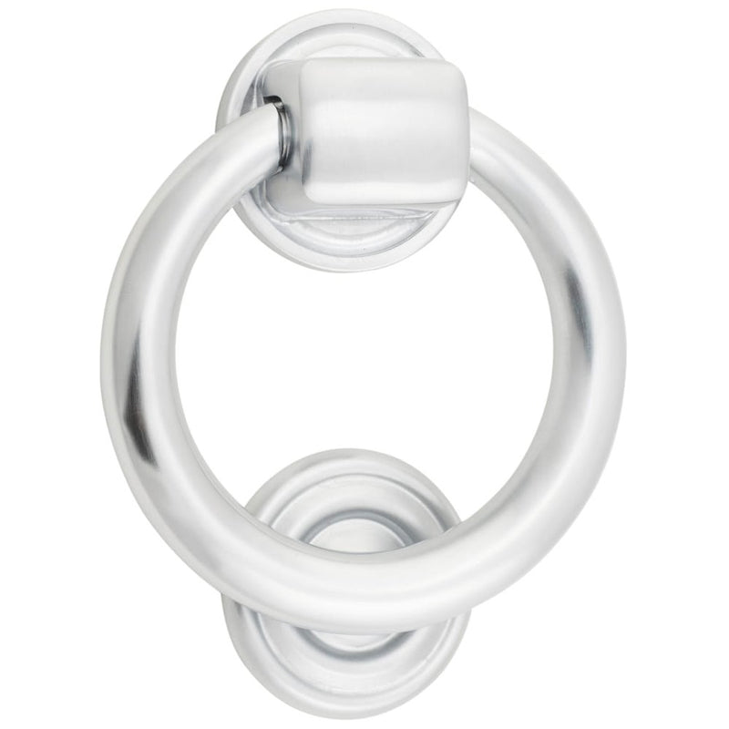 Door Knocker Ring Brushed Chrome