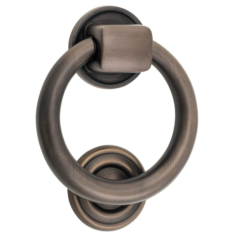 Door Knocker Ring Signature Brass