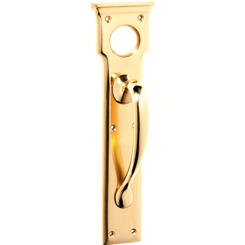 Pull Handle Cylinder Hole Polished Brass