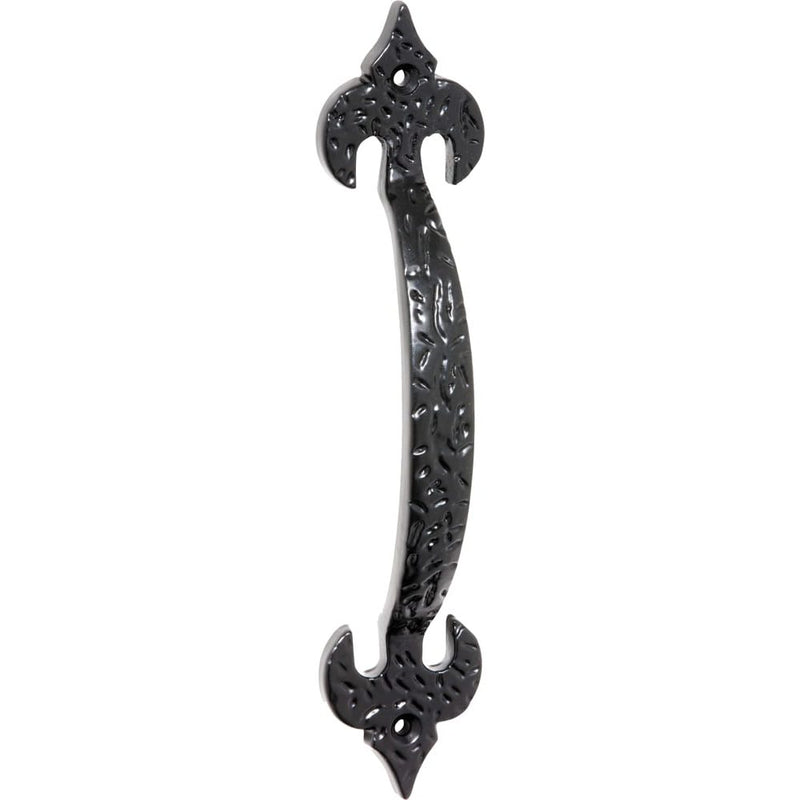 Pull Handle Iron Fleur-de-lis Matt Black 175mm