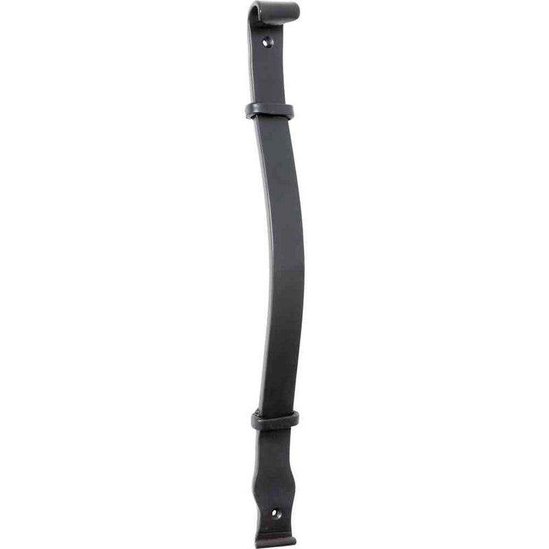 Pull Handle Iron Strap Matt Black
