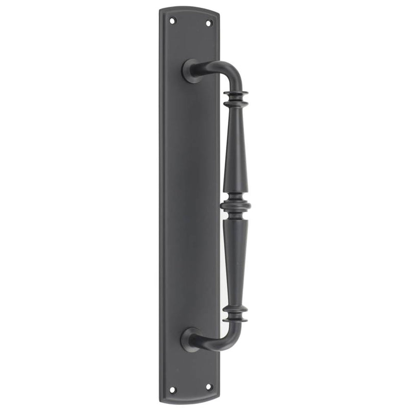 Pull Handle Sarlat Backplate Matt Black 380mm