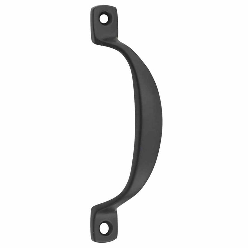 Pull Handle Offset Matt Black 100mm
